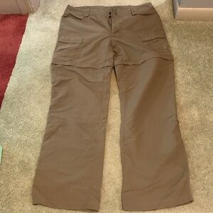 The North Face size 14 Convertible Pants. Greyish Green colour